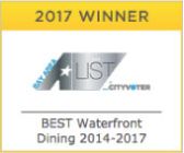 Bay Area A-List winner for best waterfront dining restaurant 2014-2017